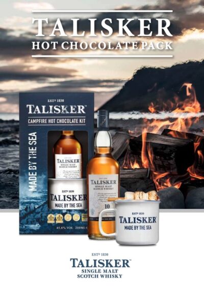 Talisker 10 års Hot Chocolate sæt - Gaveæske