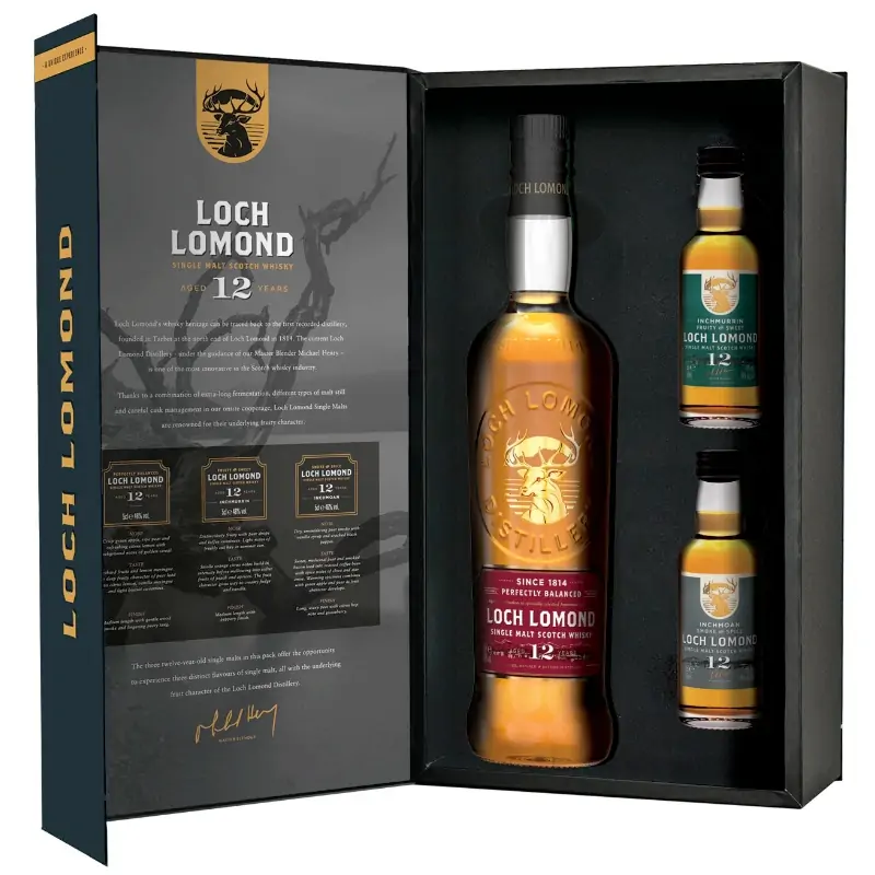 Loch Lomond Gaveæske 12 års inkl. 2 x 5 cl.