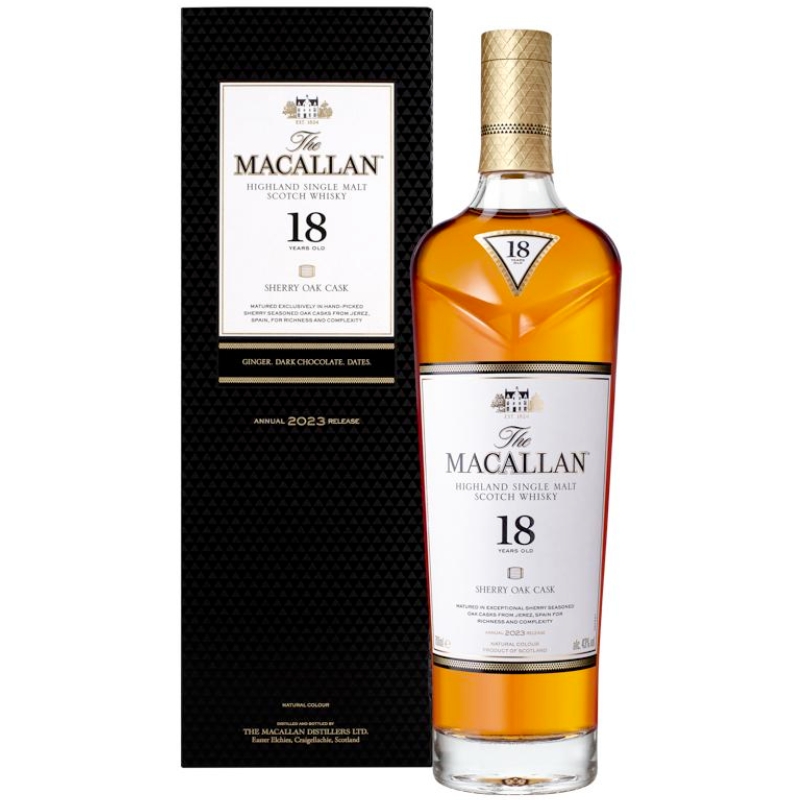 Macallan 18 års Sherry Oak (2023 Release)