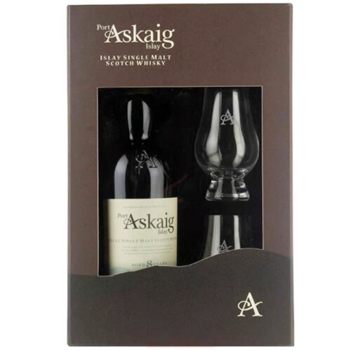 Port Askaig 8 års Gaveæske m/ 2 Glas