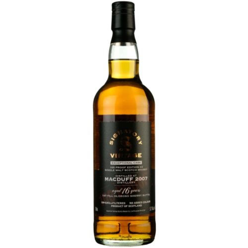 Macduff 2007 16 års 100 Proof Exceptional Cask Edition #3 Signatory Vintage 57,1%