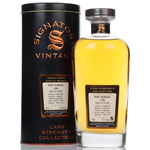 Port Dundas 1996 25 års Single Grain Signatory Vintage 57.3%