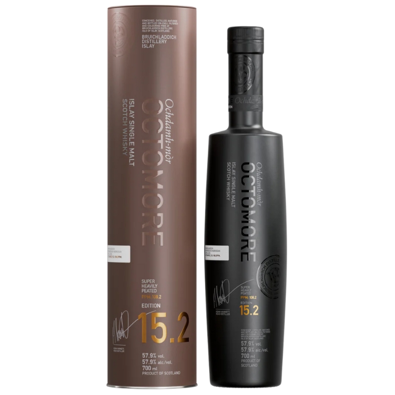 Octomore 15.2 Single Malt Whisky 108.2 ppm 57,9%