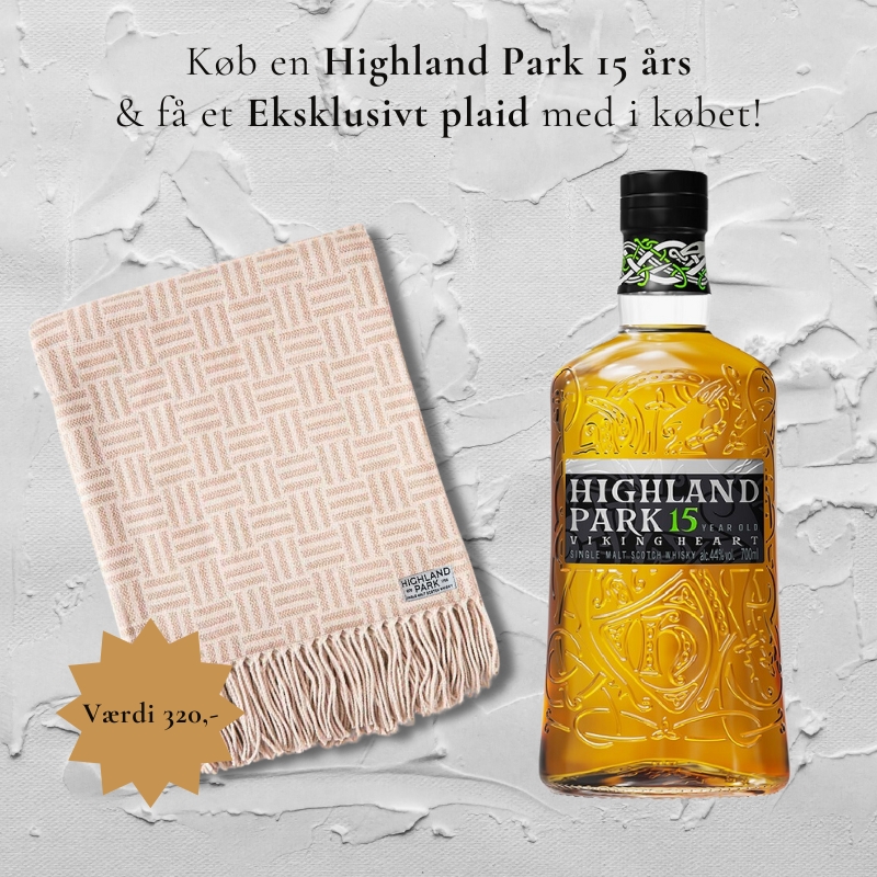 Highland Park 15 års + Gratis Eksklusivt Plaid