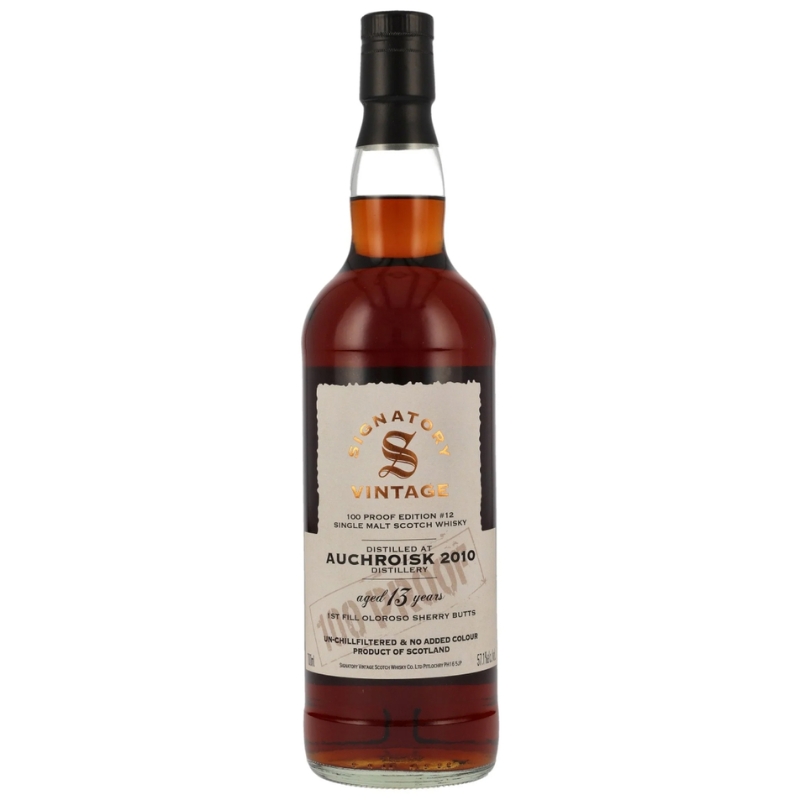 Auchroisk 2010 13 års 100 Proof Edition #12 Signatory Vintage 57,1%